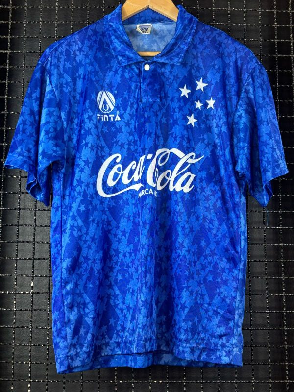 Camisa Cruzeiro Finta 1995 azul