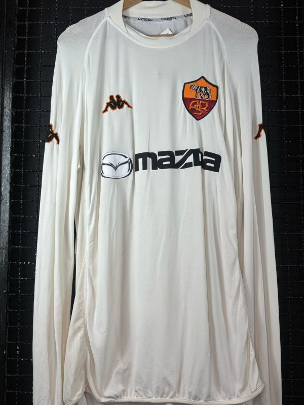 Camisa Roma Kappa 2002 Cafu mangas longas