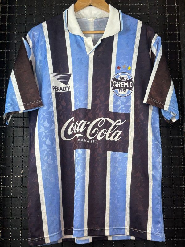Camisa Grêmio Penalty 1994 Coca-Cola tricolor
