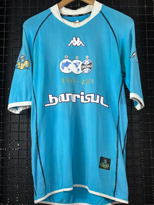 Camisa Grêmio Kappa 2003 centenário celeste