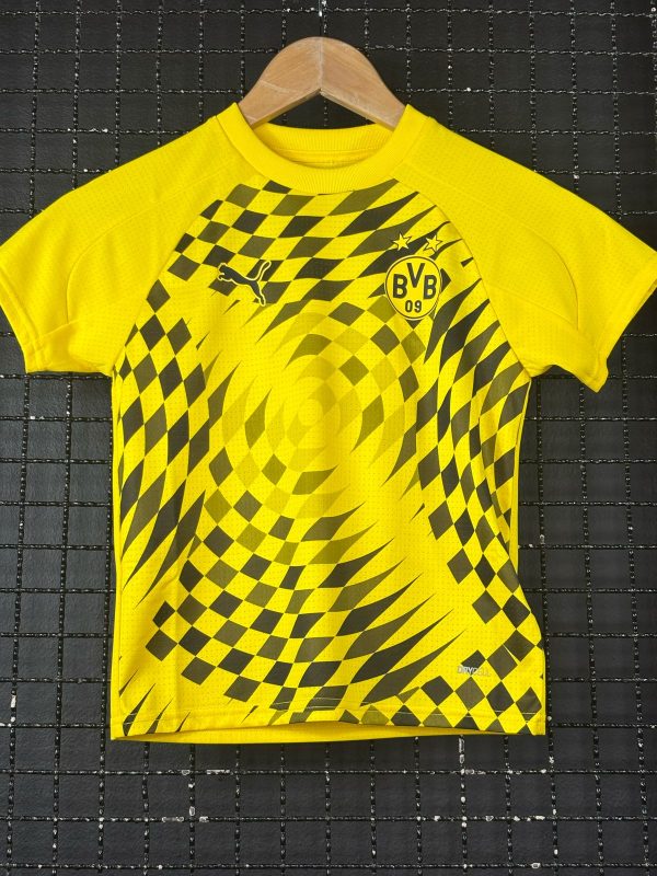 Camisa Borussia Dortmund Puma 2024 pré-jogo infantil