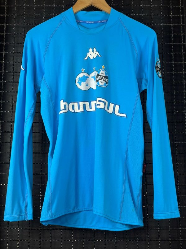 Camisa Grêmio Kappa 2002 celeste mangas longas