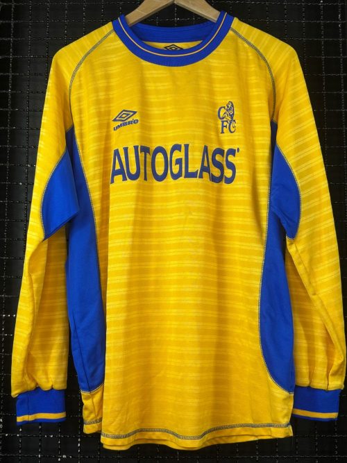 Camisa Chelsea Umbro 2000 John Terry mangas longas amarela
