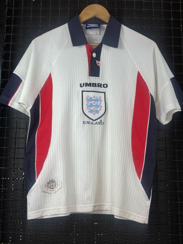 Camisa Inglaterra Umbro 1998 branca infantil