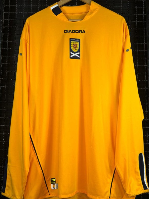 Camisa Escócia Diadora 2004 goleiro mangas longas