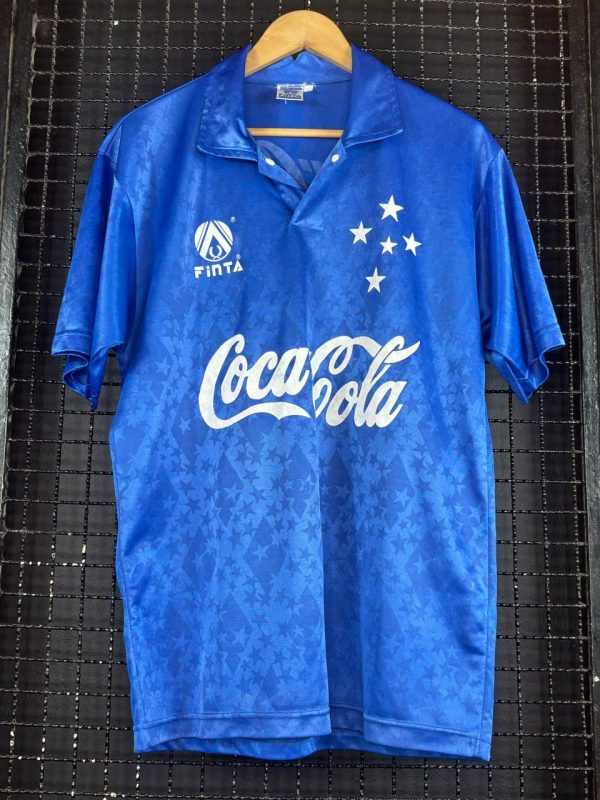 Camisa Cruzeiro Finta 1992 azul