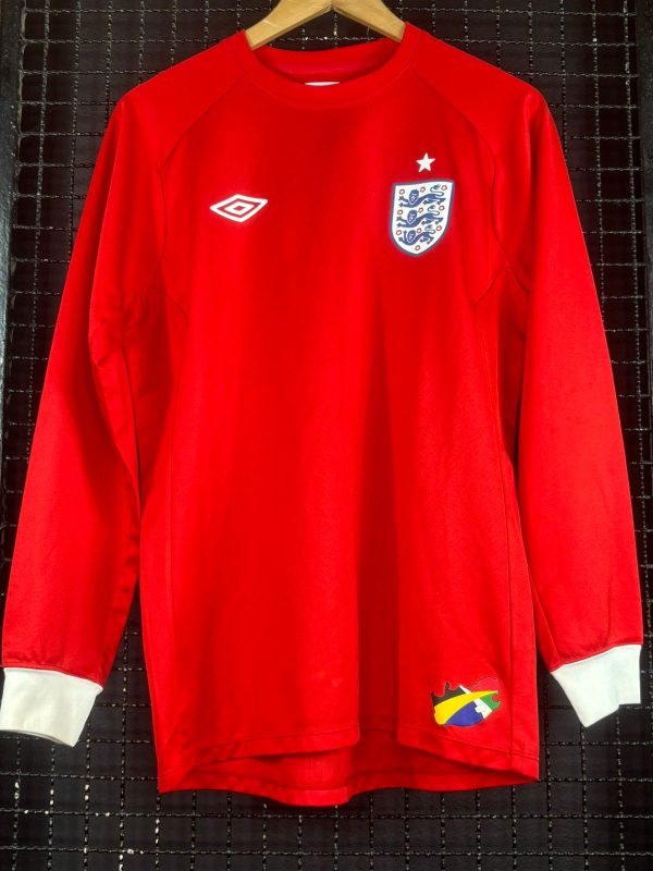Camisa Inglaterra Umbro 2010 mangas longas