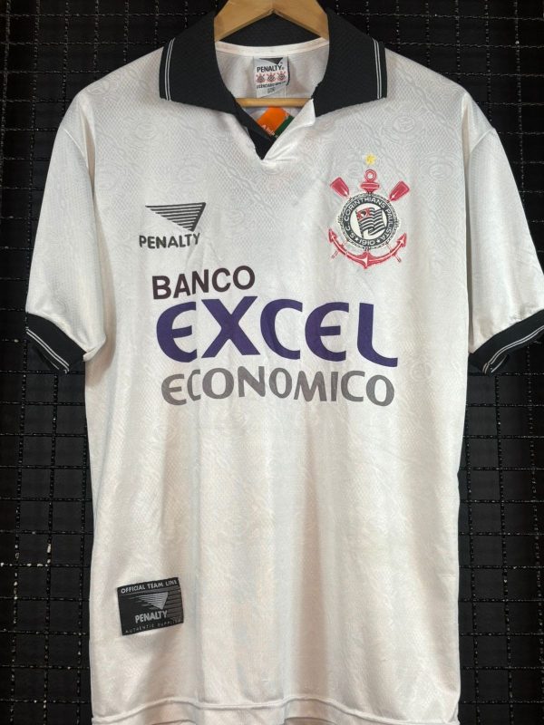 Camisa Corinthians Penalty 1997 Excel Econômico branca
