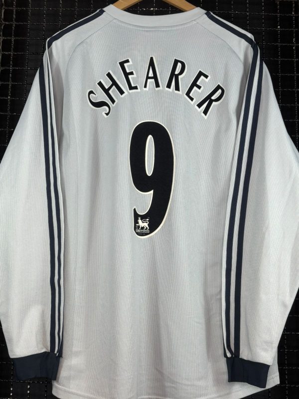 Camisa Newcastle Adidas 2002 Shearer mangas longas - Imagem 2