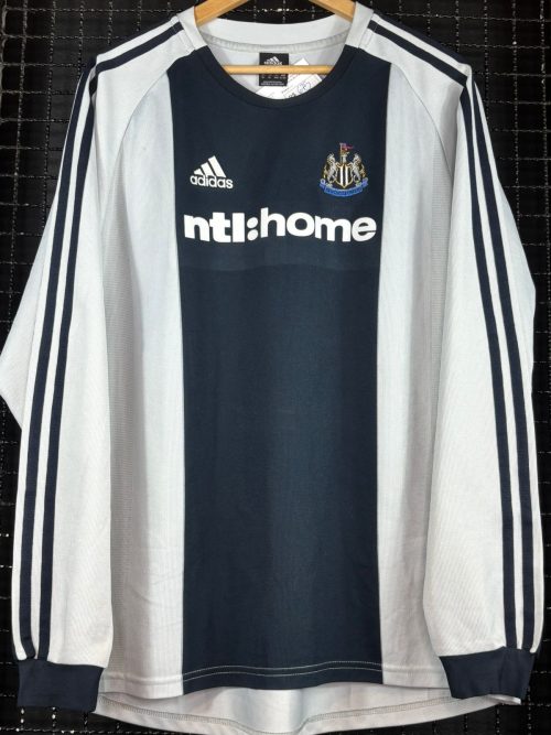 Camisa Newcastle Adidas 2002 Shearer mangas longas