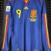 Camisa Espanha Adidas 2010 Copa do Mundo Holanda x Espanha Fernando Torres mangas longas