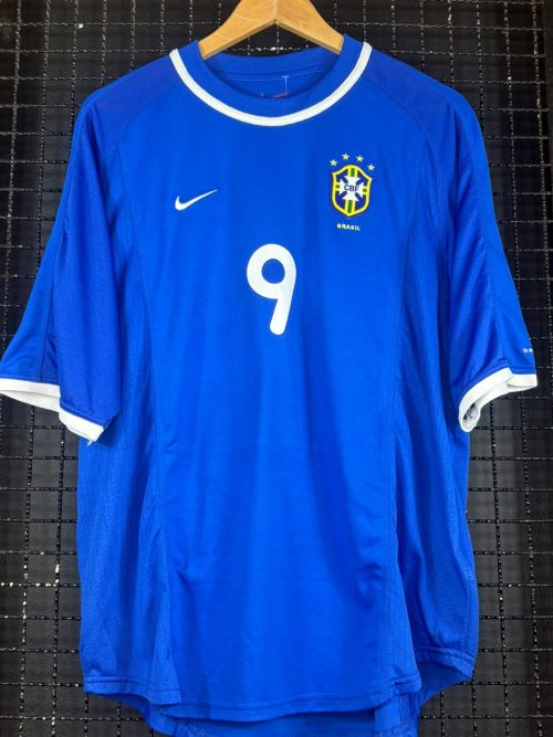 Camisa Brasil Nike 2000 Ronaldo azul