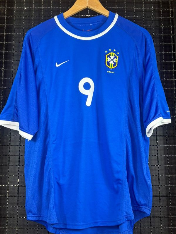Camisa Brasil Nike 2000 Ronaldo azul