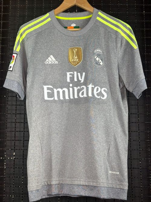 Camisa Real Madrid Adidas 2015 Cristiano Ronaldo cinza