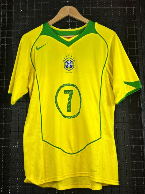 Camisa Brasil Nike 2004 Ronaldinho Gaúcho amarela