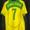 Camisa Brasil Nike 2004 Ronaldinho Gaúcho amarela - Imagem 2