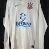 Camisa Corinthians Nike 2009 Ronaldo branca mangas longas
