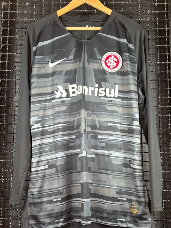 Camisa Internacional Nike 2019 goleiro mangas longas preta