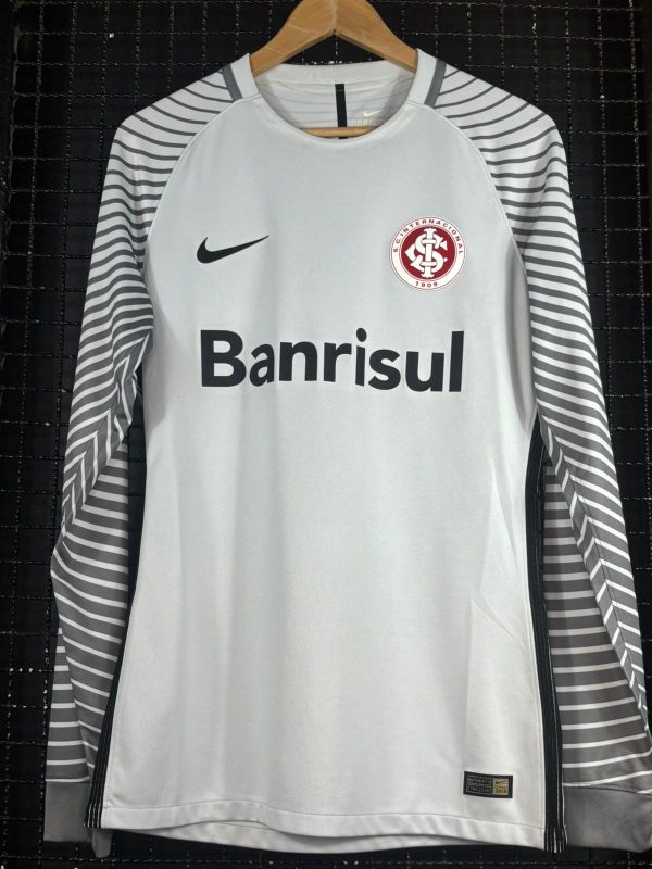 Camisa Internacional Nike 2016 goleiro mangas longas cinza