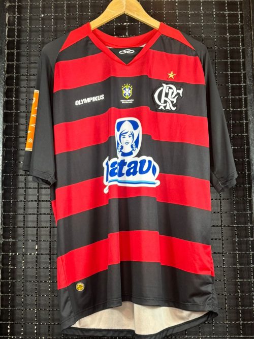 Camisa Flamengo Olympikus 2010 Adriano Imperador rubro-negra