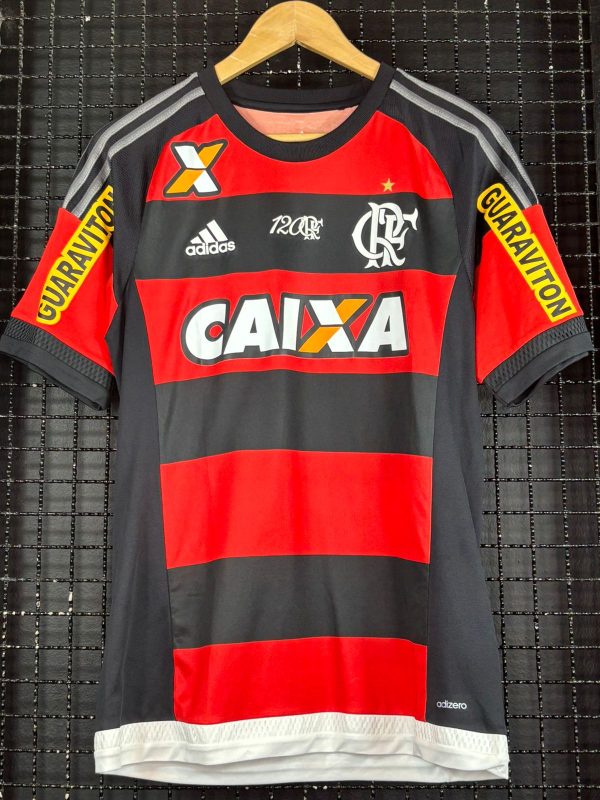 Camisa Flamengo Adidas 2015 Ederson rubro-negra