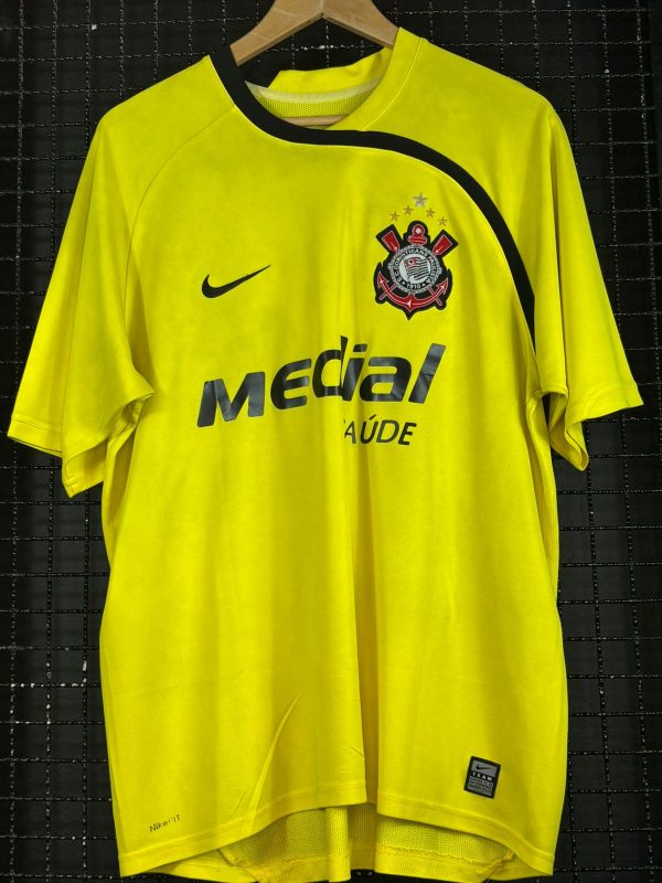 Camisa Corinthians Nike 2008 Julio Cesar goleiro amarela