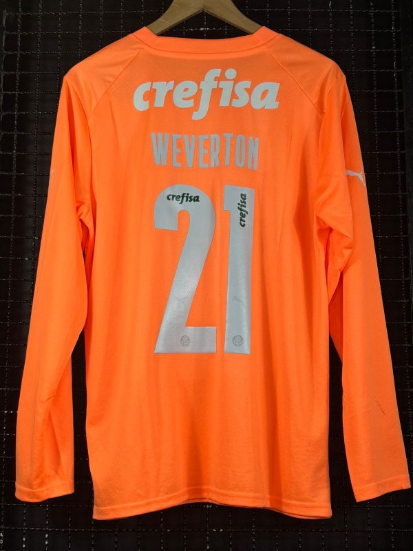 Camisa Palmeiras Puma 2023 Weverton goleiro mangas longas laranja - Imagem 2