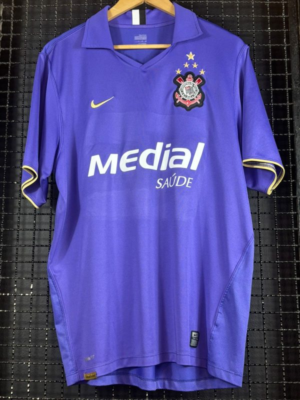 Camisa Corinthians Nike 2008 terceiro uniforme roxa