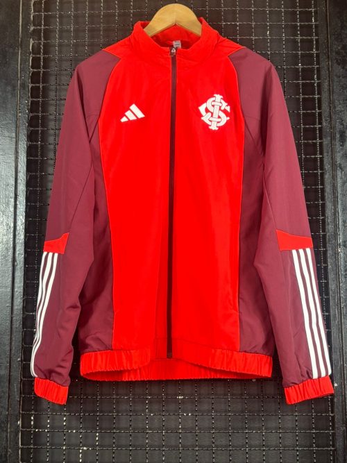 Jaqueta Internacional Adidas 2024 Apresentação vermelha