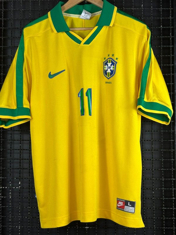 Camisa Brasil Nike 1997 Romário amarela
