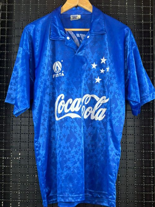 Camisa Cruzeiro Finta 1993 azul