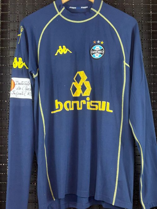 Camisa Grêmio Kappa 2002 Danrlei goleiro Instituto do Câncer Infantil RS