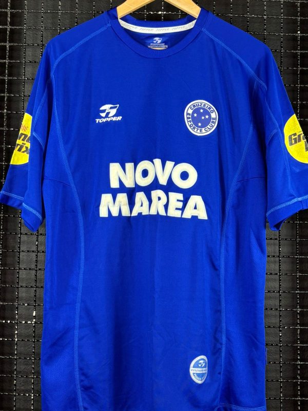 Camisa Cruzeiro Topper 2001 Novo Marea azul
