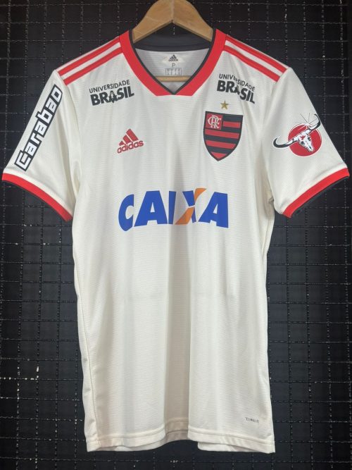 Camisa Flamengo Adidas 2018 Lucas Paquetá Off-white