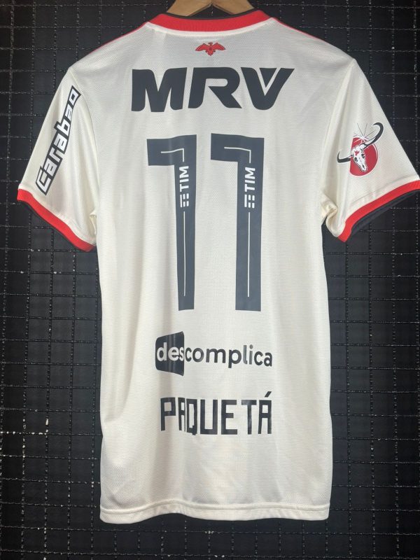 Camisa Flamengo Adidas 2018 Lucas Paquetá Off-white - Imagem 2