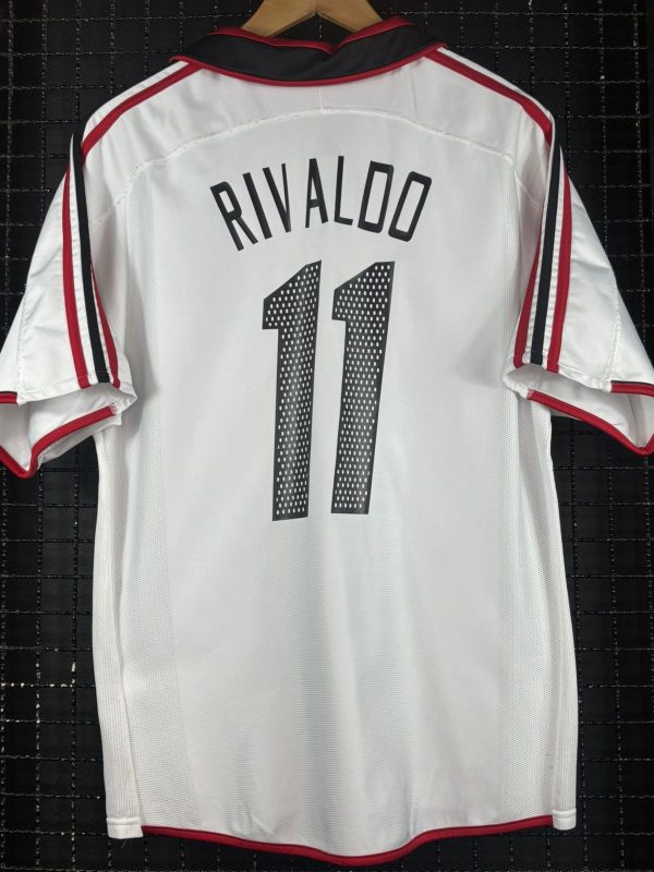 Camisa Milan Adidas 2003 Rivaldo branca - Imagem 2