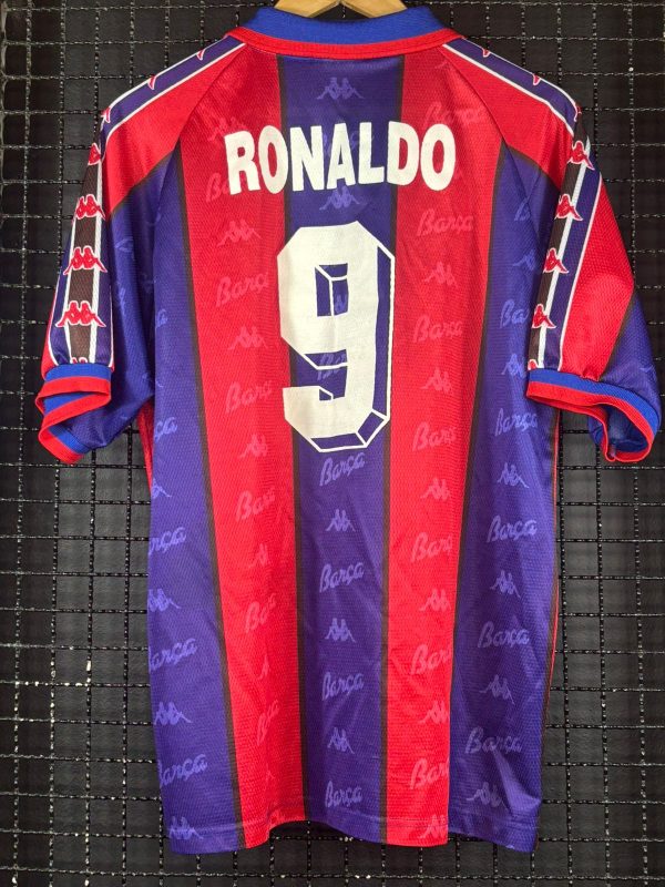 Camisa Barcelona Kappa 1995 Ronaldo Fenômeno - Imagem 2