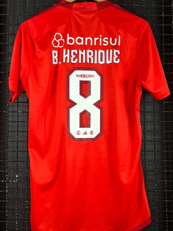 Camisa Internacional Adidas 2023 Bruno Henrique vermelha - Imagem 2