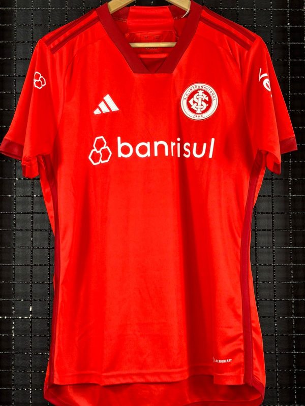 Camisa Internacional Adidas 2023 Bruno Henrique vermelha