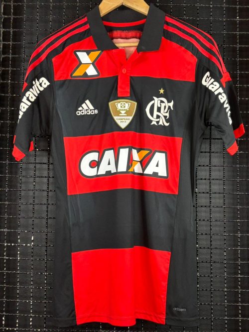 Camisa Flamengo Adidas 2014 Arthur #LéoMoura500 rubro-negra