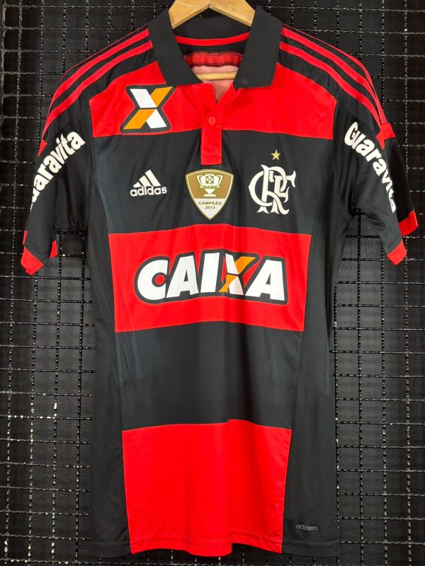 Camisa Flamengo Adidas 2014 Arthur #LéoMoura500 rubro-negra