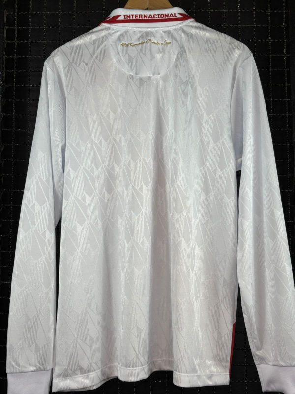 Camisa Internacional 1995 retrô branca mangas longas licenciada - Imagem 2