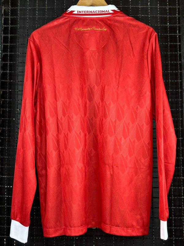 Camisa Internacional 1995 retrô vermelha mangas longas licenciada - Imagem 2
