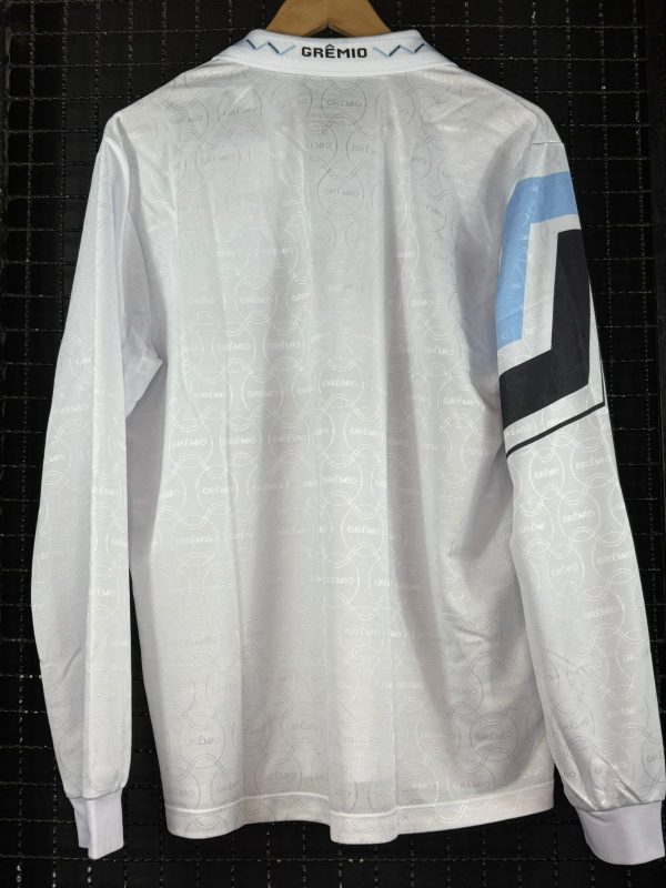 Camisa Grêmio 1995 retrô branca mangas longas licenciada - Imagem 2