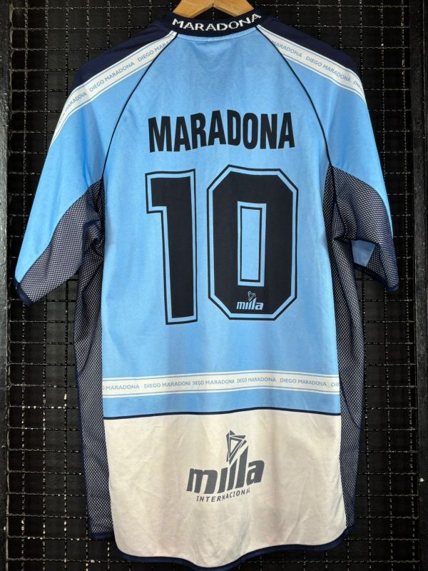Camisa Mille 2001 Diego Maradona despedida licenciada - Imagem 2