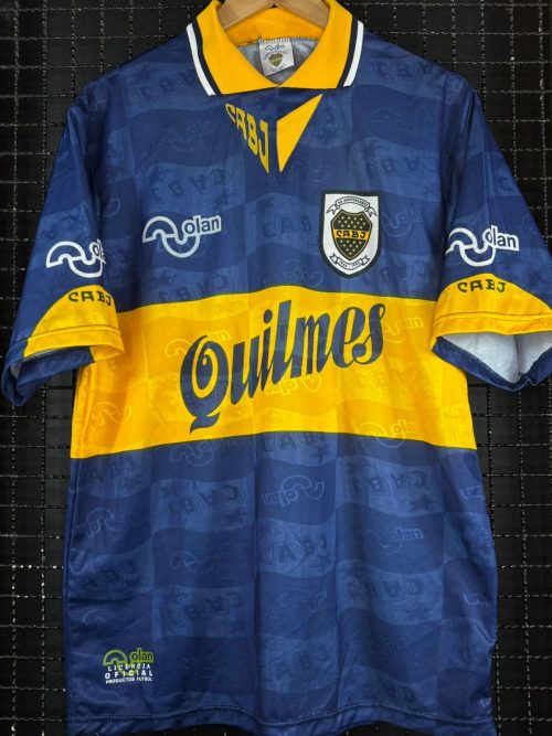 Camisa Boca Juniors Olan 1995 Maradona 90 anos comemorativa