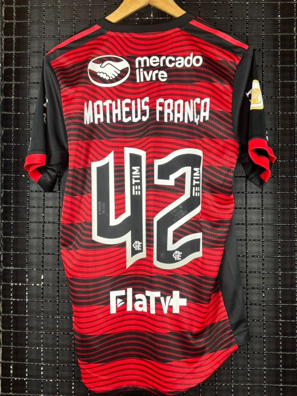 Camisa Flamengo Adidas 2022 Brasileirão Matheus França 15 por 15 - Imagem 2