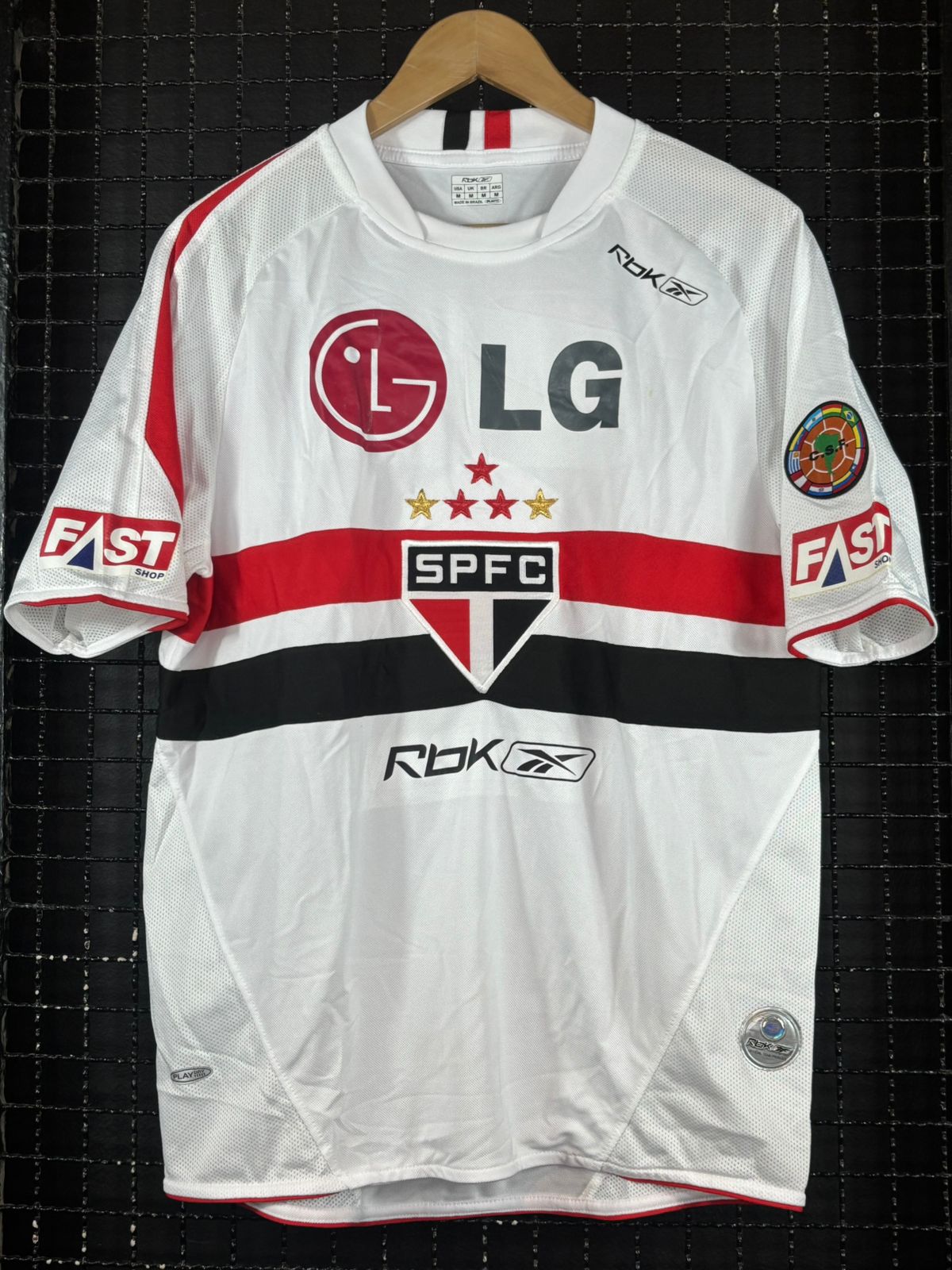 Camisa São Paulo Reebok 2006 branca - Memorias do Esporte