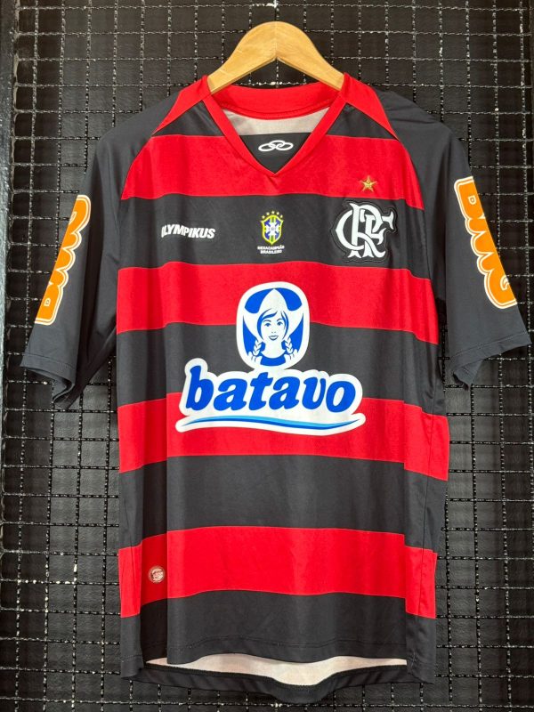 Camisa Flamengo Olympikus 2010 Adriano Imperador rubro negra