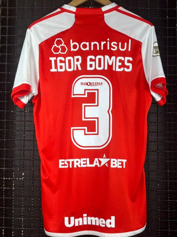 Camisa Internacional Adidas 2024 Brasileirão Igor Gomes vermelha - Imagem 2